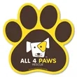 Paw Print Car Magnet 5.75 x 5.75