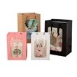 Gift Handbag Clear Window Paper Bag
