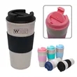 16OZ Wheat Straw Tumbler With PP Sleeve & Flip Lid