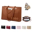 Laptop Leather Tote Bag