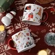 Cartoon Cat Christmas Mug