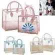 Transparent waterproof gift shopping bag