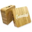 Eco-Friendly Bamboo Power Bank with USB Port