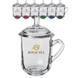 13 oz. Glass Tea Cups with Lids