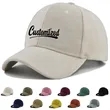 Custom Adjustable Suede Six-Panel Baseball Cap Classic Hat