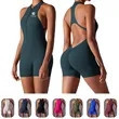 Workout yoga one piece bodysuit women jumpsuit short romper