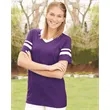 Augusta Sportswear V-Neck Jersey with Striped Sleeves