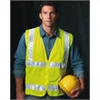 Bayside Unisex USA-Made Mesh Safety Vest