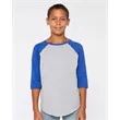 LAT Youth Baseball Fine Jersey Three-Quarter Sleeve Tee