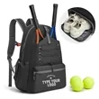 Large Tennis Backpack Pickleball Bag Holds Rackets and Shoes