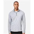 North End Men's Eclipse Jacquard Quarter-Zip Pullover