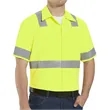 Red Kap Men's Tall High Visibility Safety Short Sleeve Wo...