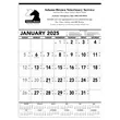Triumph® Calendars Black & White Contractor Memo Calendar