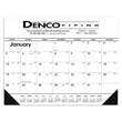Triumph® Calendars Black & White Desk Pad with Vinyl Corners