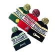 Knitted Beanie Hat with Pompom