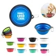 12 Oz. Collapsible Silicone Pet Bowl With Carabiners