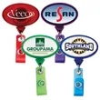 JUMBO Oval Retractable Badge Reel (translucent)