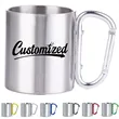 13Oz. Stainless Steel Mug with Carabiner Handle