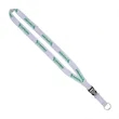 3/4" Imported Poly-Woven Lanyard with Plastic-Metal Buckle