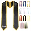 Satin Graduation Honor Stole with Trim for Ceremony