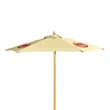 7' Wood Market Umbrella Kit (3 Imprints)