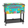 Rolling Cooler Vending Cart, Wrap Graphic & Lid Decals