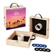Washer Toss Game Single-Sided, 4 Black & 4 Royal Washers