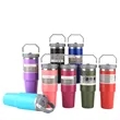 30oz Stainless Steel Vacuum Tumbler with Handle & Straw