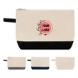 Zip-Top Travel Cosmetic Bag with Finger Loop