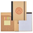 Recycled Cardboard Notebook w/ Notepad and Sticky Notes