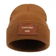 Personalized Baby Beanie Adult Kids Hat with Name Patch