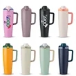 40oz Stainless Steel Tumbler with Handle & Locking Straw Lid