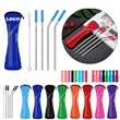 3-Piece Reusable Stainless Steel Straw Bundle With Bag
