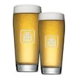 Wilmington Beer Glass - Deep Etch