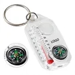 Thermometer Compass Multifunction Keychain