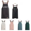 Adjustable Cross Back Waterproof Apron With Pockets