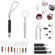 Multi-Purpose Mini Keychain Metal Ballpoint Pen