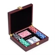 Cherry Finish Deluxe Poker Set with