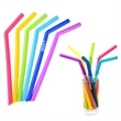 Foldable Silicone Reusable Straws