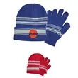 Cuff Beanie and Gloves Set
