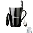 14oz Lead Free Ceramic Mug w/ Spoon