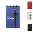 Pocket Sized Spiral Jotter Notepad With Pen
