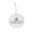 Round Ceramic Holiday Ornament