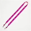 3/4" Dual Attachment Soft & Smooth Sublimation Lanyard
