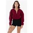 Cropped Polar Fleece Half Zip