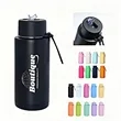 34Oz Insulated Double Wall Bottle With Handle Strap
