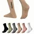 Cotton Grip Yoga Socks With Anti Slip Silicone Soles