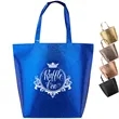 Luxurious Metallic Non-Woven Shopping Tote Bag (15.5"x13.5")