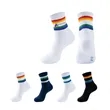 Custom Super Soft Cotton Rainbow Athletic Crew Socks