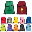DRAWSTRING BACKPACK WITH ZIPPER POCKET